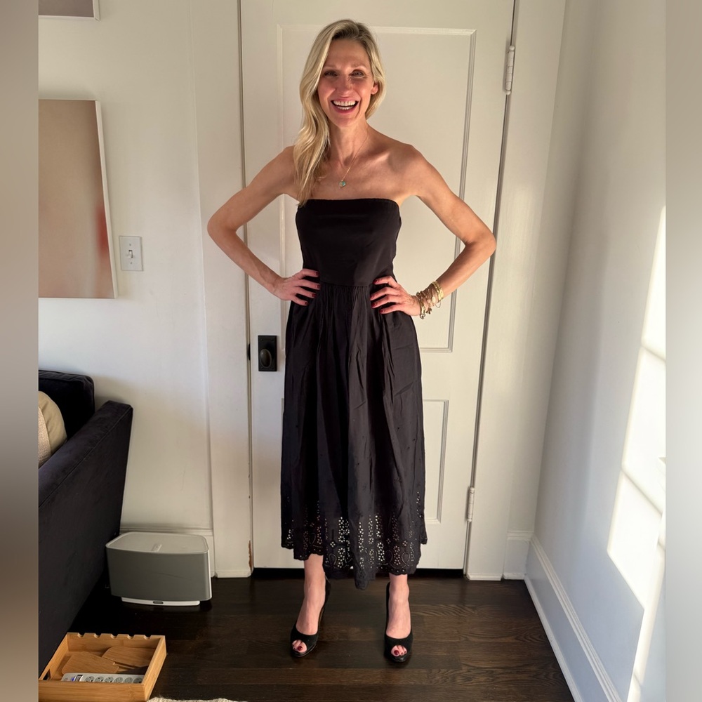 TUCKERNUCK Black Strapless Sun Dress
